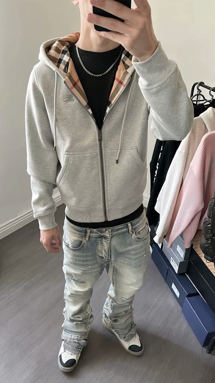 Burberry Zip x Lanvin x Purple jeans