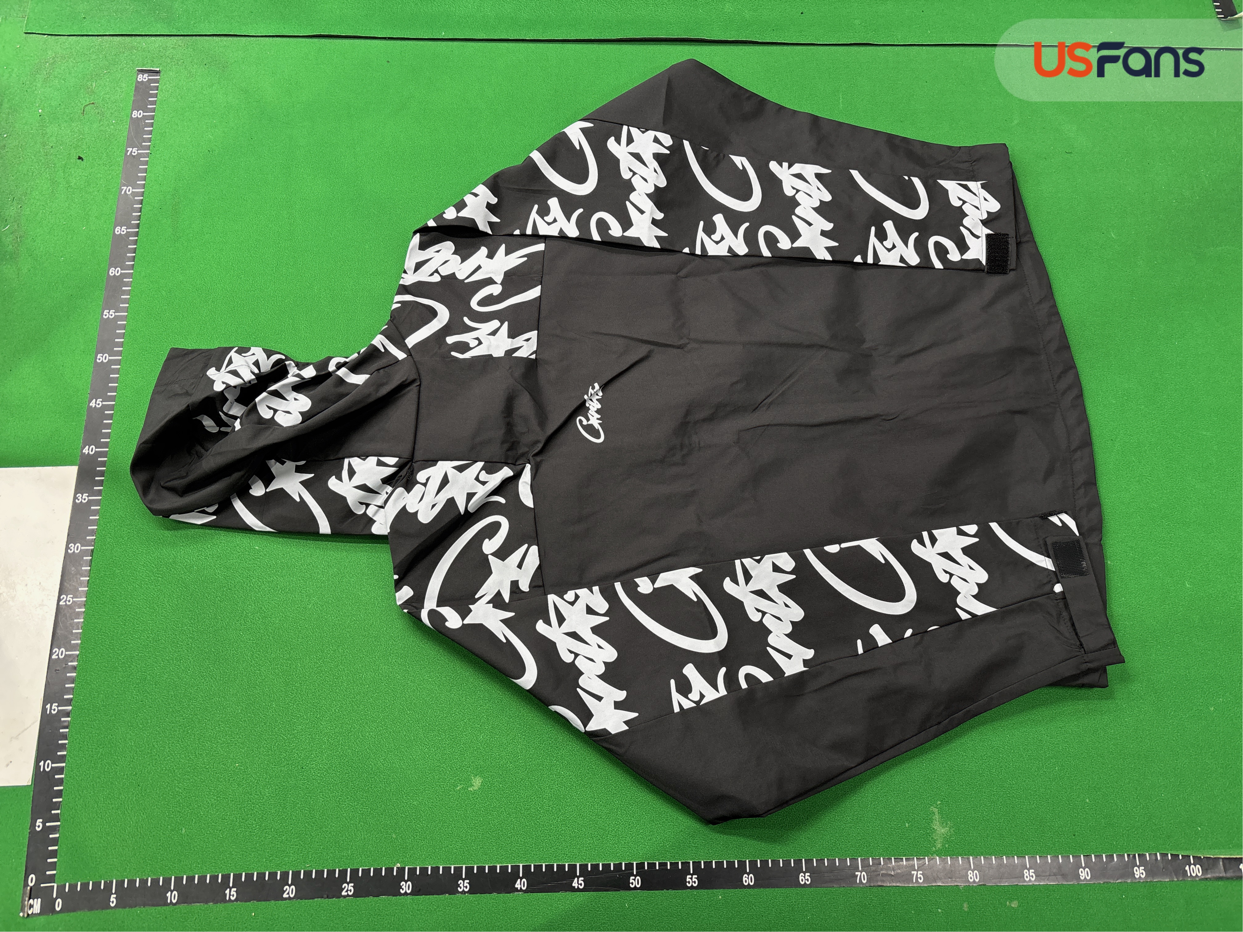 Corteiz Pink Windbreaker with Monogram on Sleeves