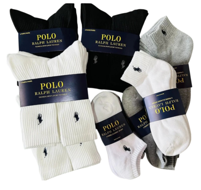 Ralph Lauren Polo Socks 6 Pairs