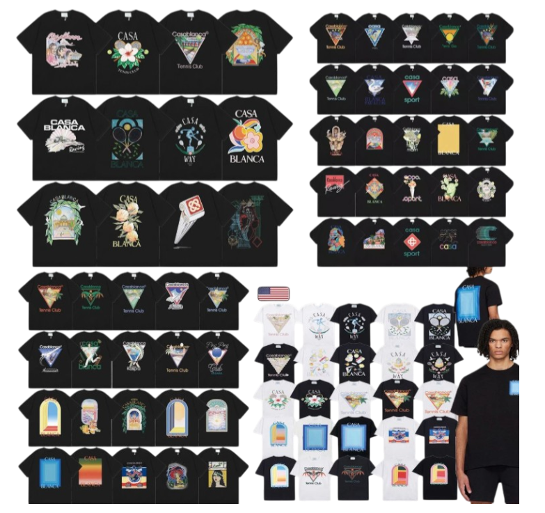 Casablanca T-shirt(+40 Colorways)