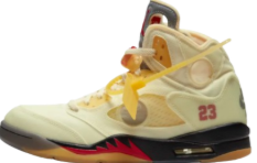 Jordan 5 x Off White "Sail"