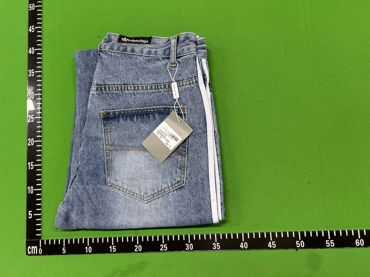 Balenciaga x adidas denim jeans